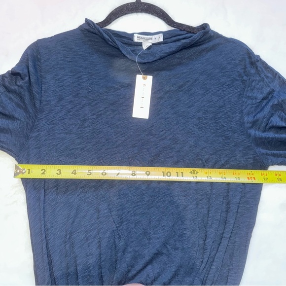 NWT Size M Anthropologie Stateside Long Maxi Navy Blue Dress with Slit - Picture 9 of 11